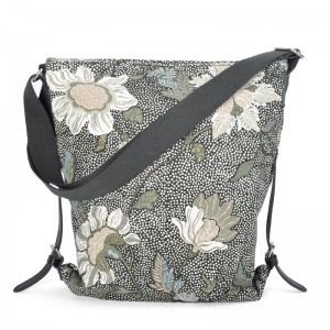 black-flower-linen-shoulder-bag